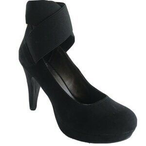 New Madeline BLK Microfiber 6.5M Back Zip 4" Heel